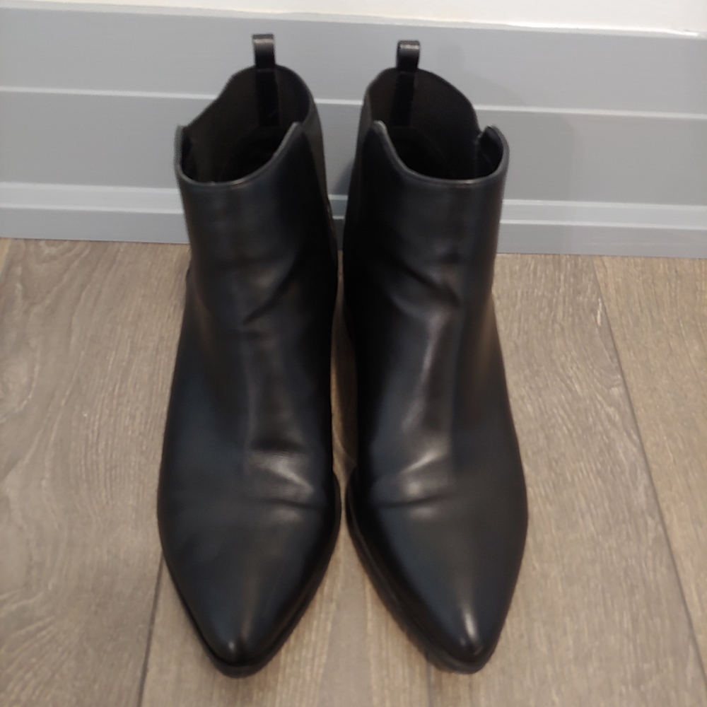 Chinese Laundry Sleek Black Ankle Booties